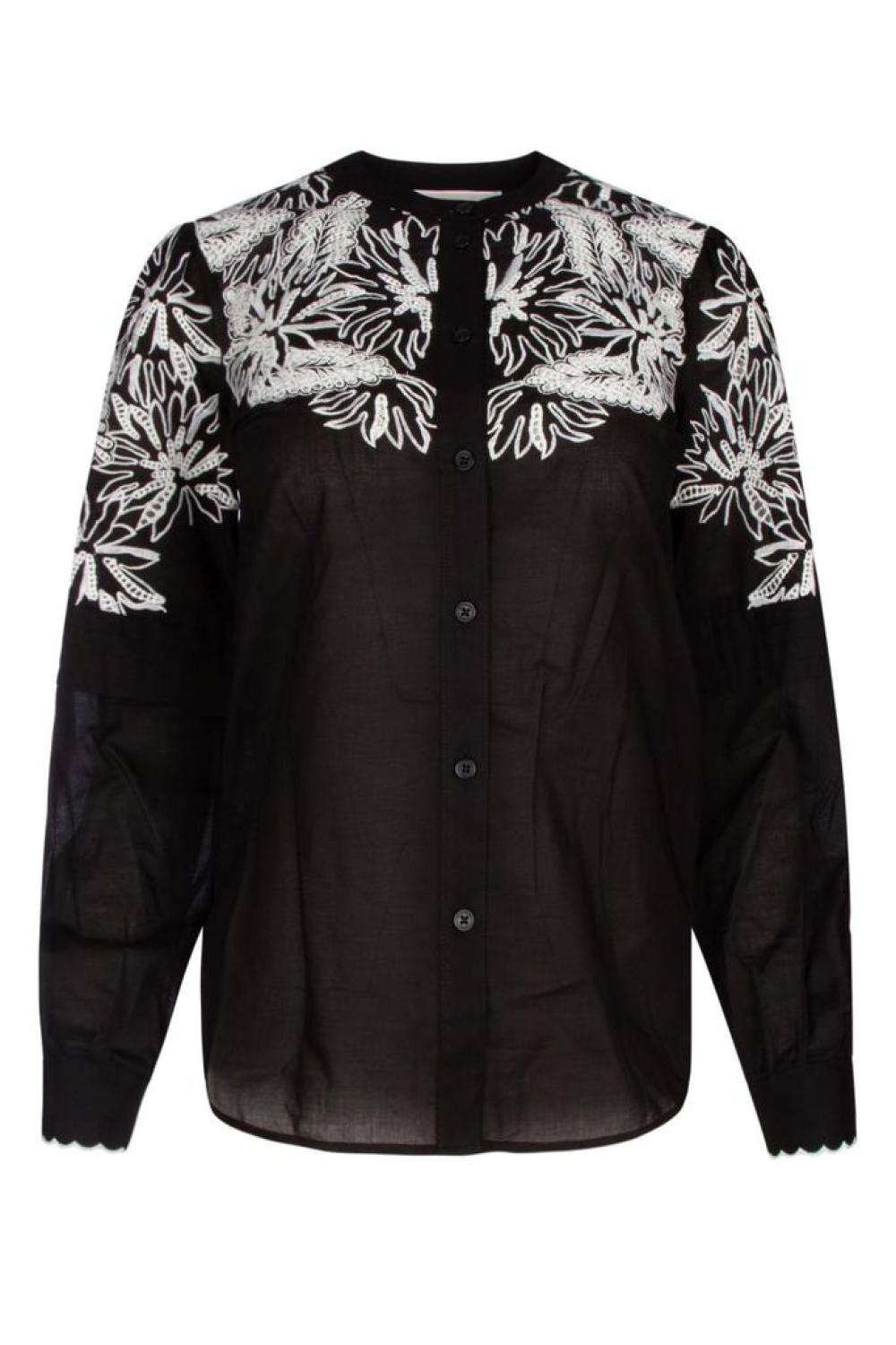 Michael Michael Kors Floral Embroidered Buttoned Cardigan