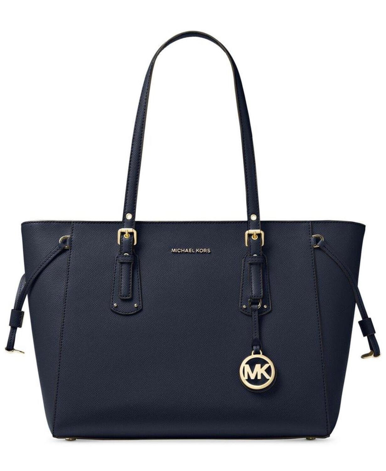 Michael Kors Voyager Multifunction Top Zip Leather Tote Bag