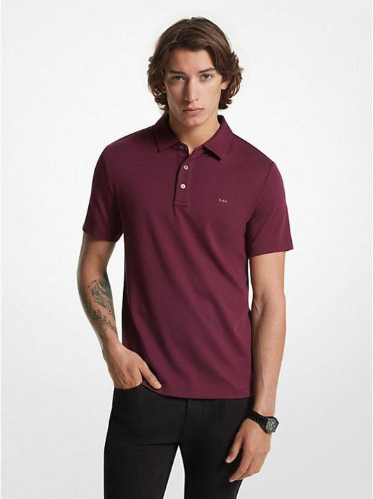 Embroidered Logo Cotton Polo Shirt