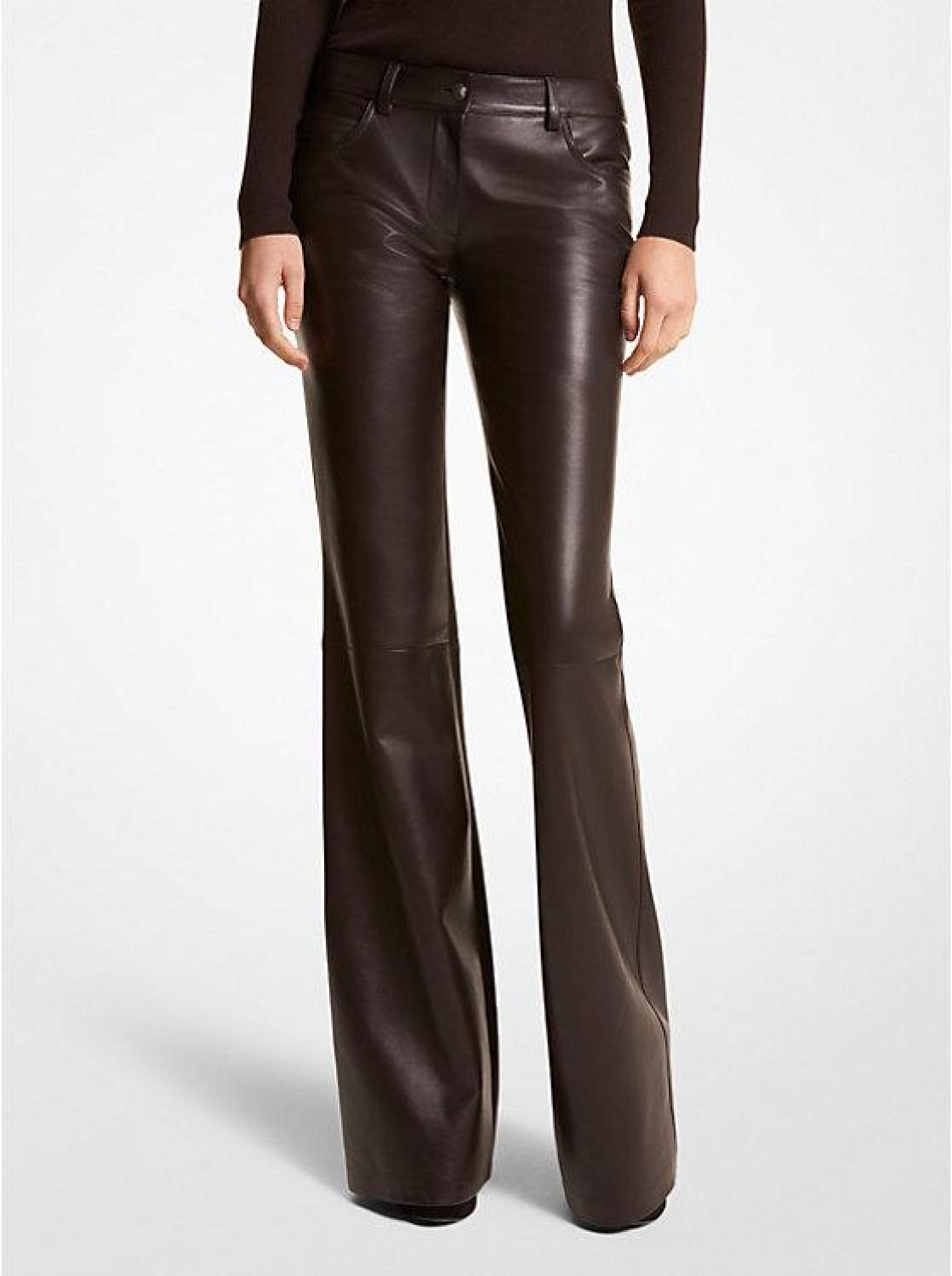 Plongé Leather Flared Pants