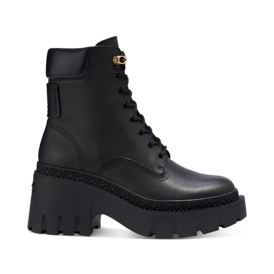 Women's Ainsely Lace-Up Lug Sole Combat Booties