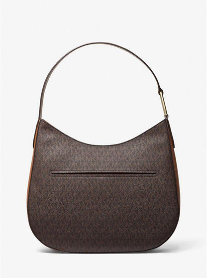 Kensington Large Signature Logo Hobo Shoulder Bag