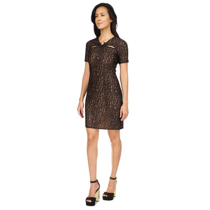 Women's Lace Ring Cutout Mini Dress, Regular & Petite