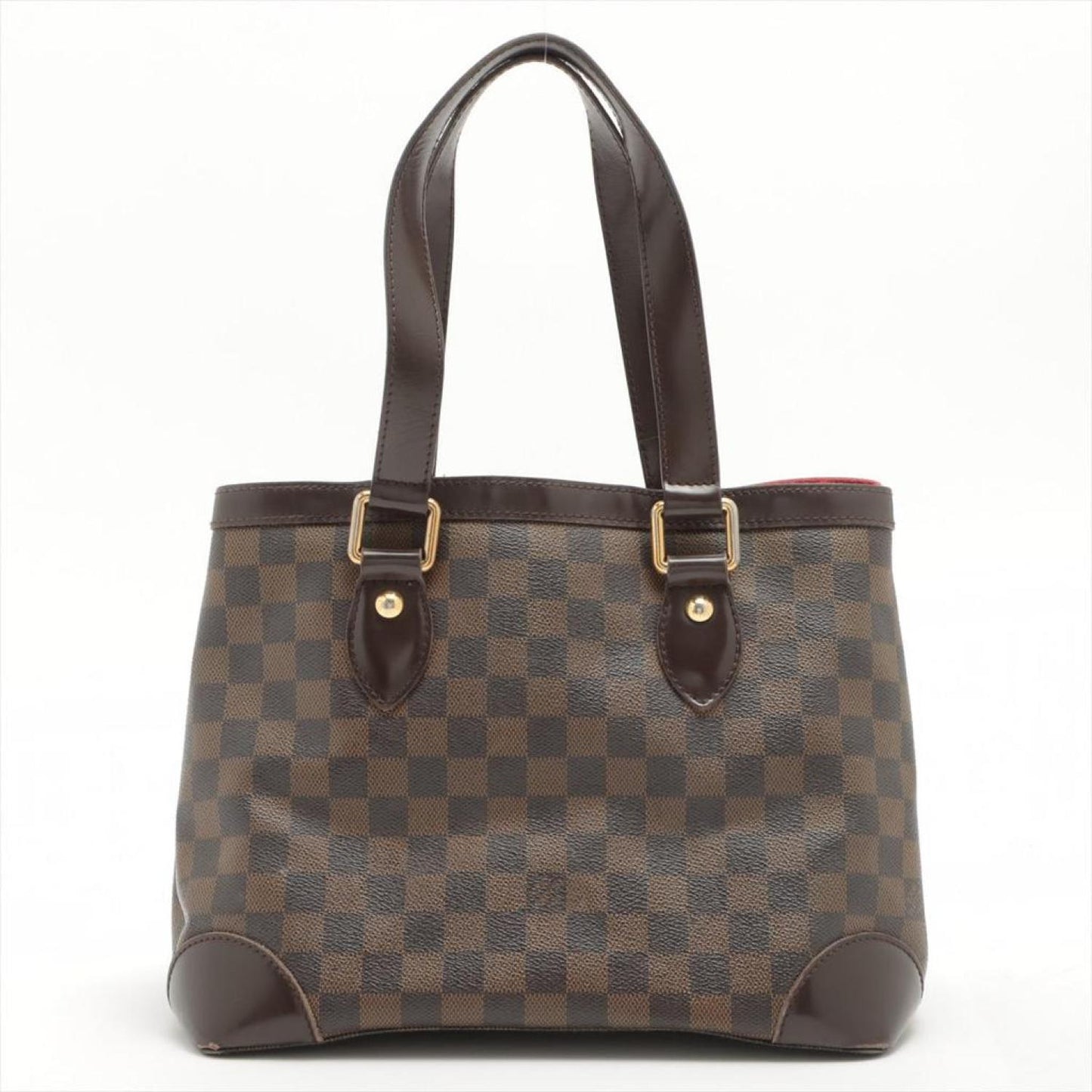 Louis Vuitton Damier Ebene Canvas Leather Hampstead PM Tote Bag