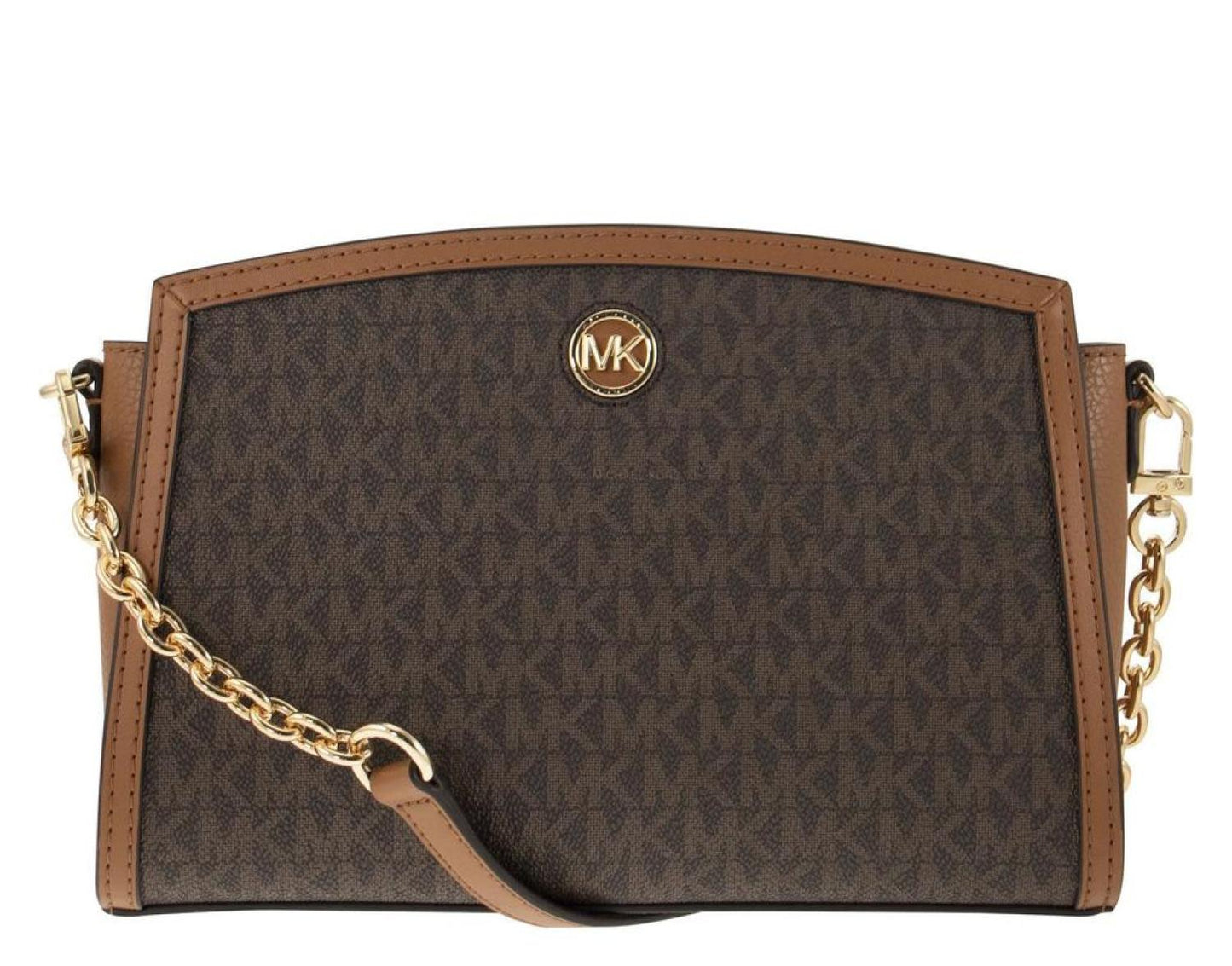 Michael Kors Logo Plaque Zipped Crossbody Bag