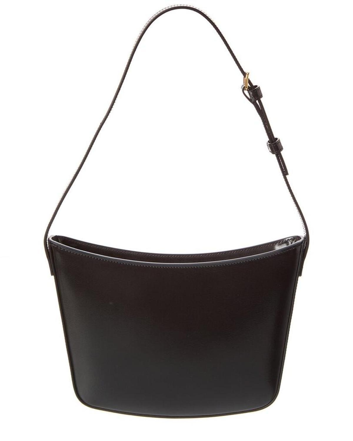 CELINE Croque Medium Leather Hobo Bag