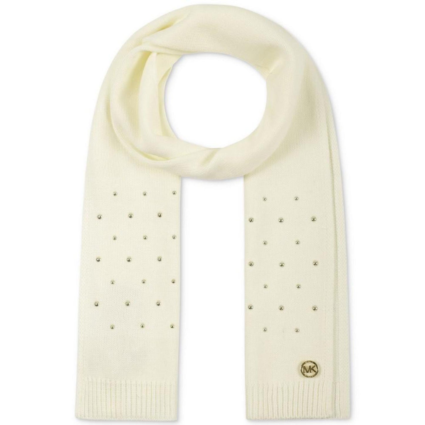 Women's Dome Studded Knit Scarf