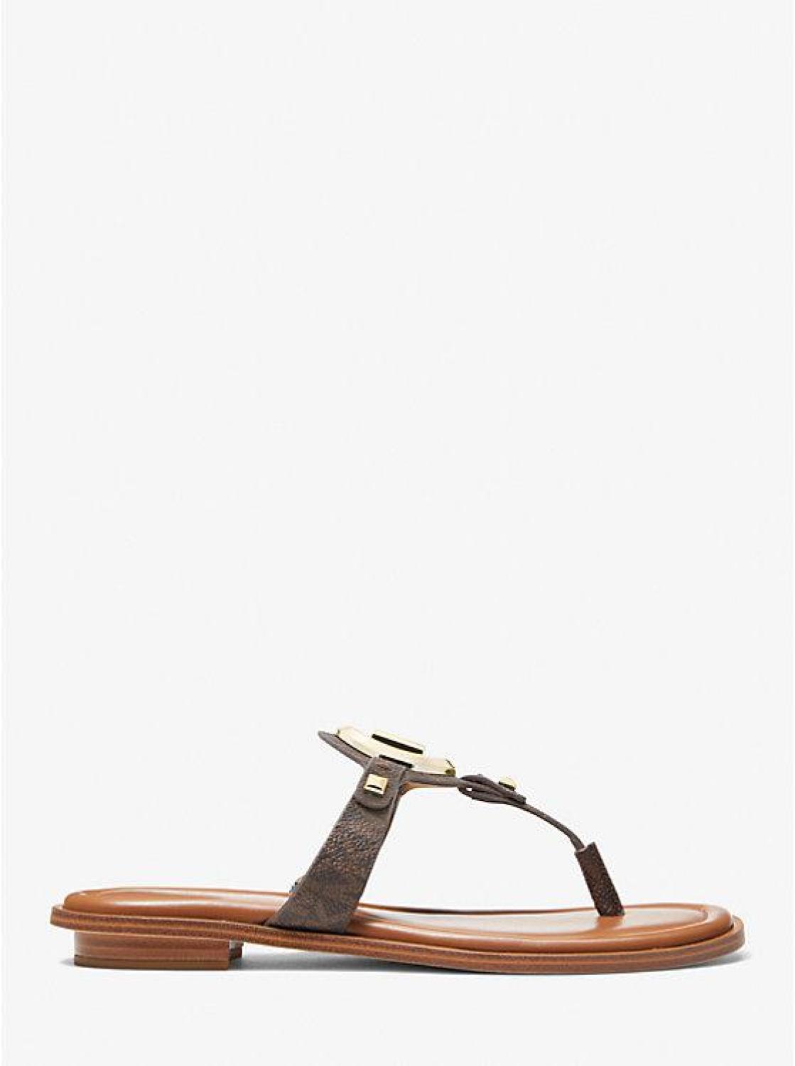 Aubrey Logo T-Strap Sandal