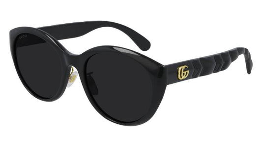 Gucci GG 0814SK 001 Cat Eye Sunglasses