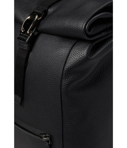 Beck Roll Top Backpack in Pebble Leather