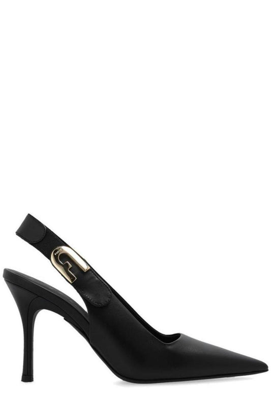 Furla Sign Pointed Toe Slingback Pumps