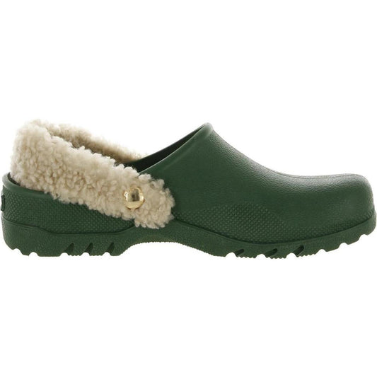 Lola Womens Shearling Slip On Clogs