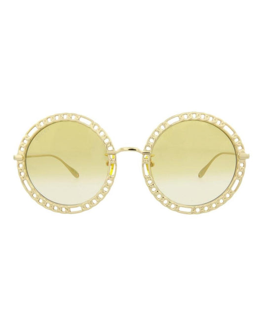 Round-Metal Frame Sunglasses