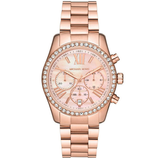 Women's Lexington Lux Chronograph Rose Gold-Tone Stainless Steel Bracelet Watch 38mm