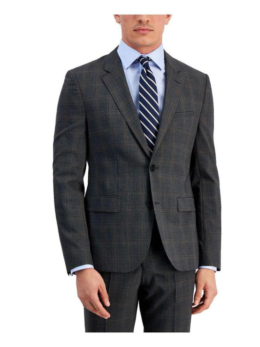 Henry214X Mens Wool Blend Slim Fit Suit Jacket