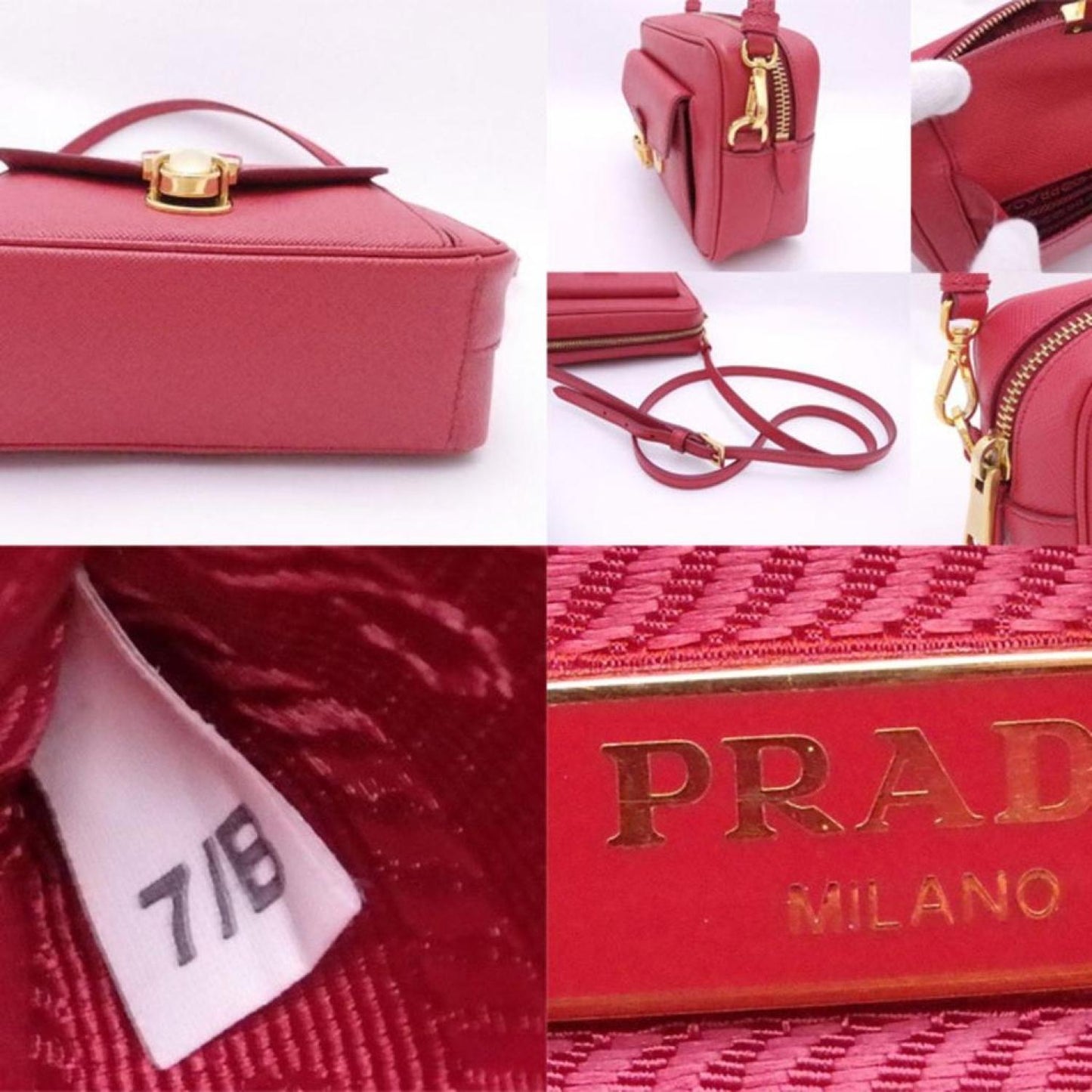 Prada Leather Shoulder Bag (Pre-Owned)