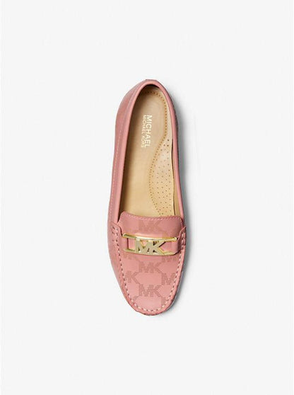 Camila Logo Perforated Faux Leather Moccasin