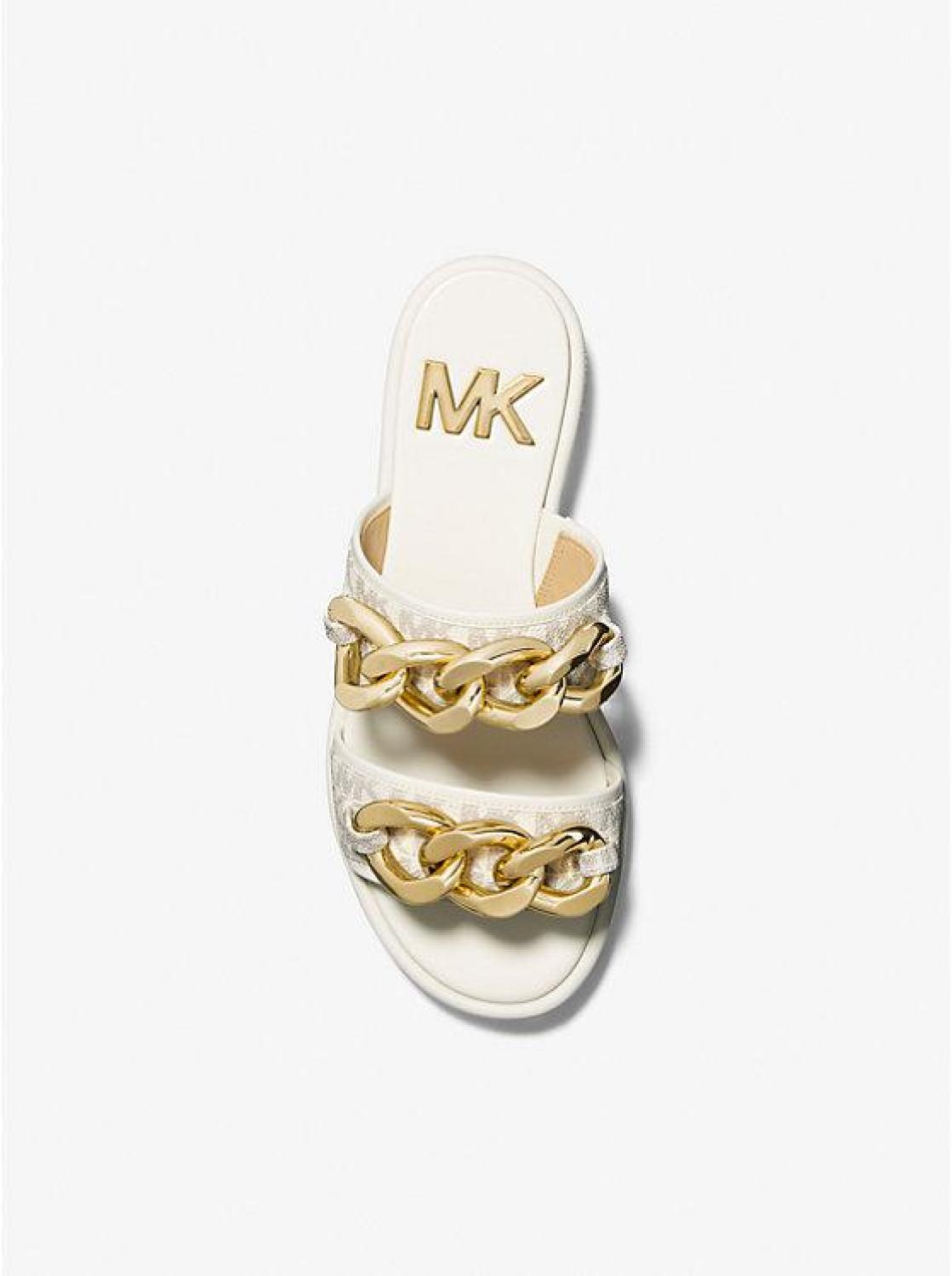 Scarlett Embellished Signature Logo Slide Sandal