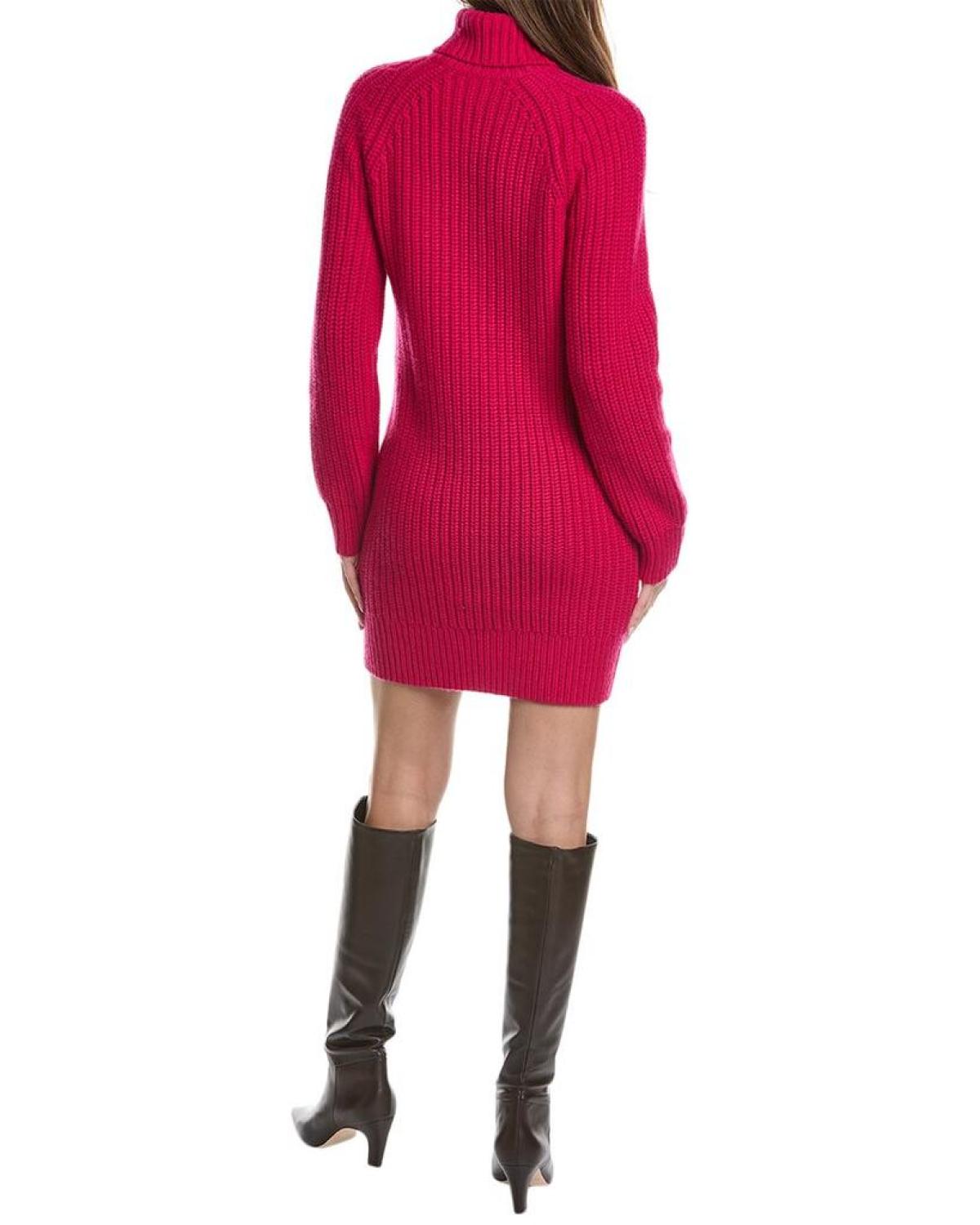 Michael Kors Collection Shaker Turtleneck Cashmere Dress