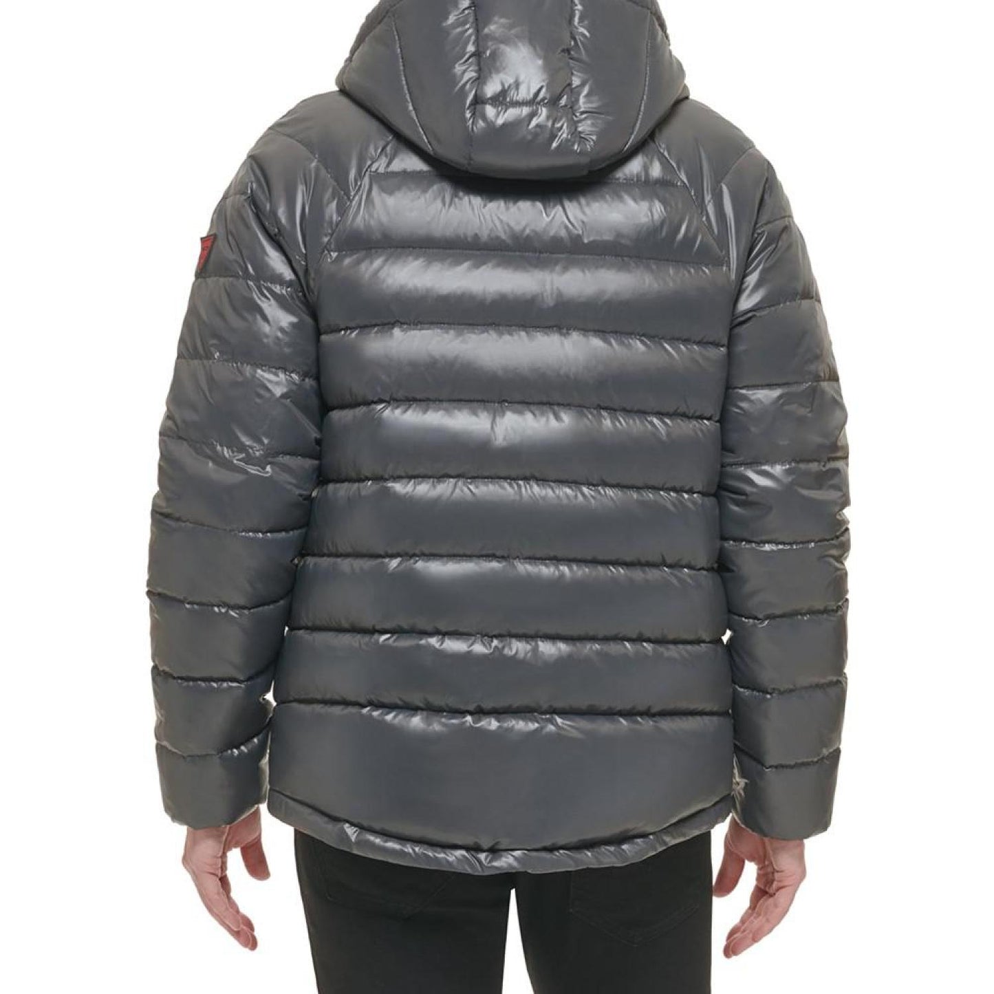 Men's Reversible Quilted Full-Zip Hooded Puffer Jacket