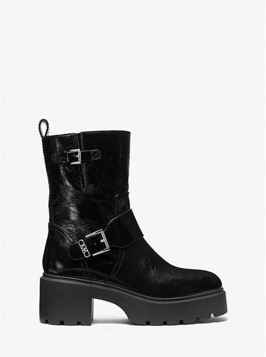 Perry Crinkled Patent Leather Boot