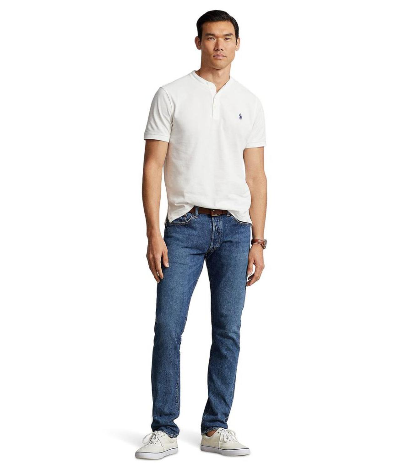 Polo featherweight mesh outlet henley