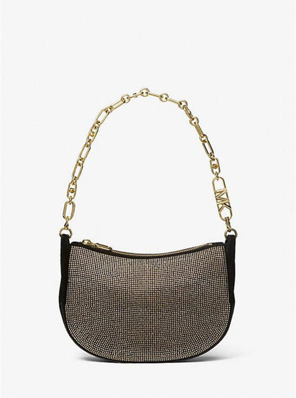 Kendall Small Embellished Suede Shoulder Bag