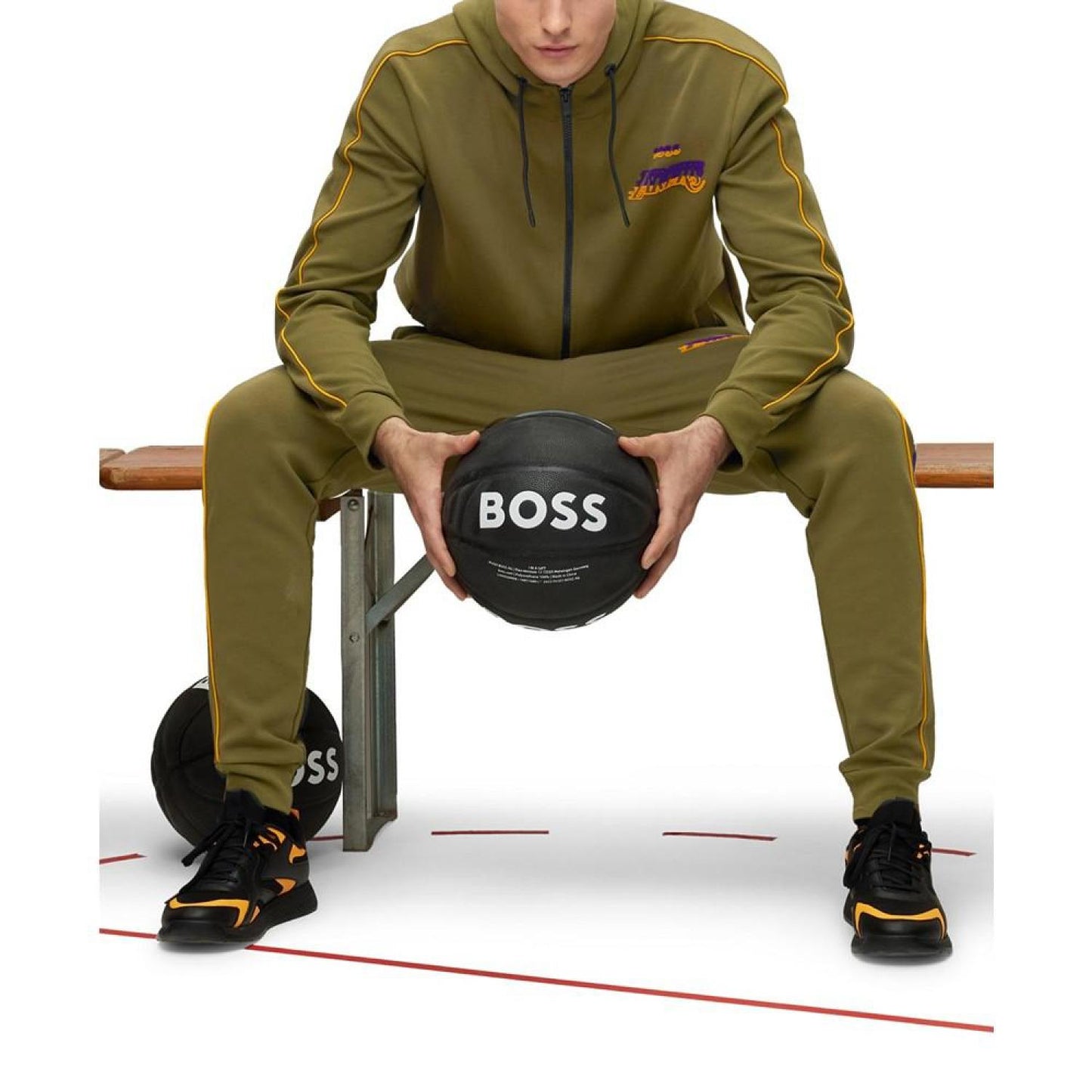 Men's Boss NBA Zip-Up Hoodie