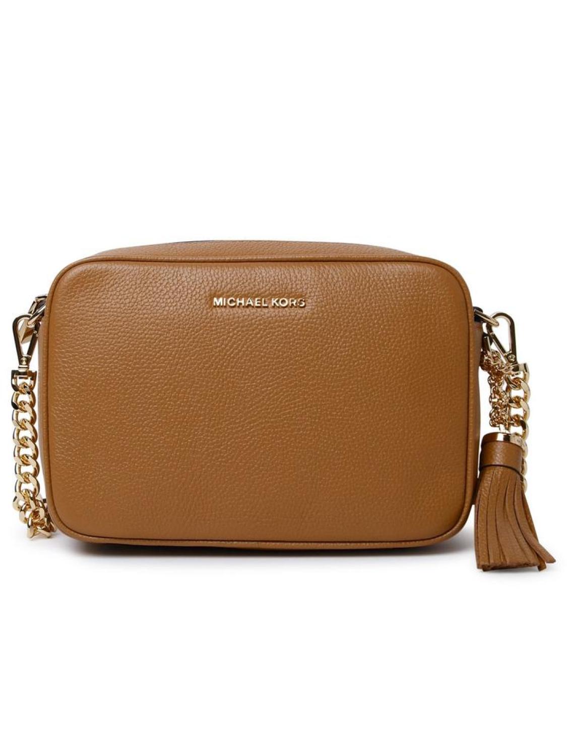 Michael Michael Kors Ginny Logo Plaque Crossbody Bag