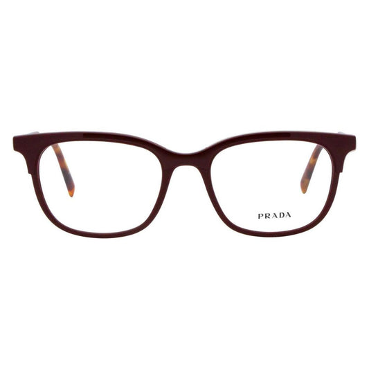 Prada Rectangular Eyeglasses PR05VV 2701O1 Burgandy/Havana 53mm 05VV