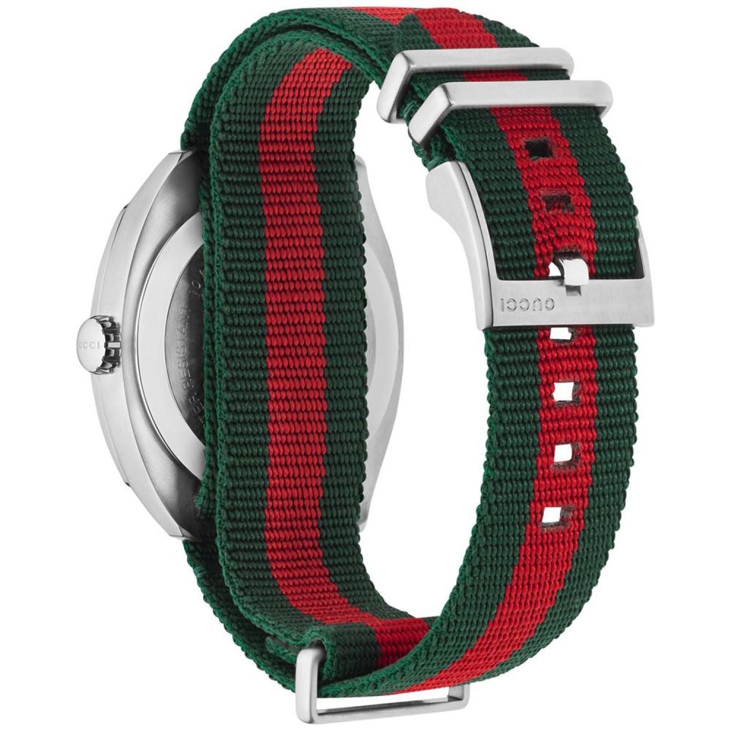 Men's GG2570 Swiss Green-Red-Green Web Nylon Strap Watch 41mm YA142305