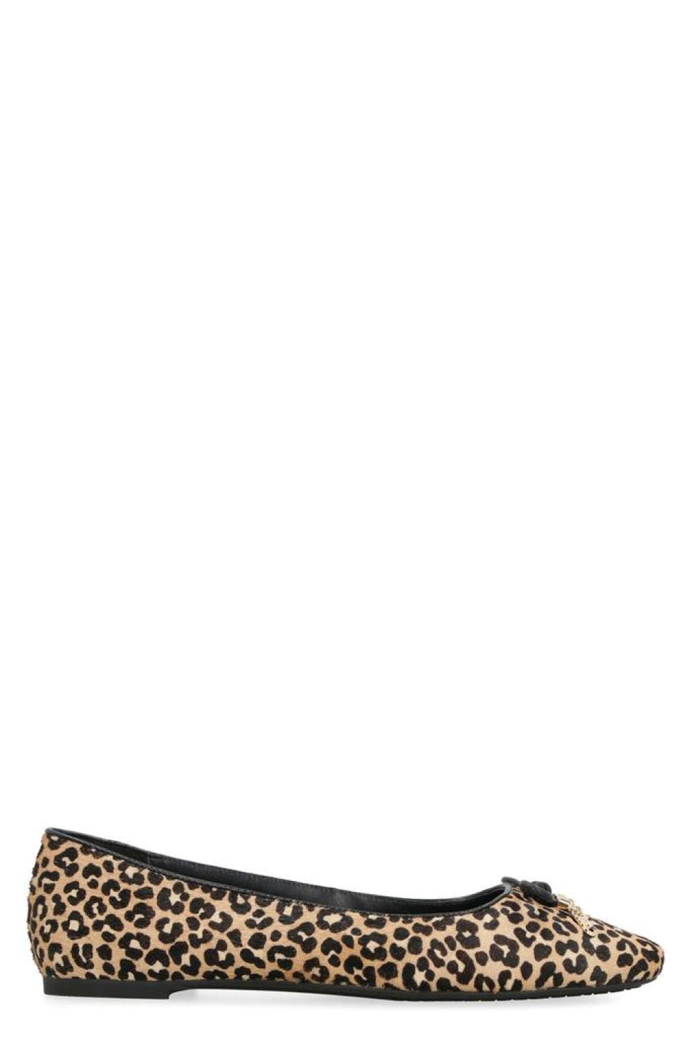 Michael Michael Kors Nori Leopard Printed Ballet Flat Shoes