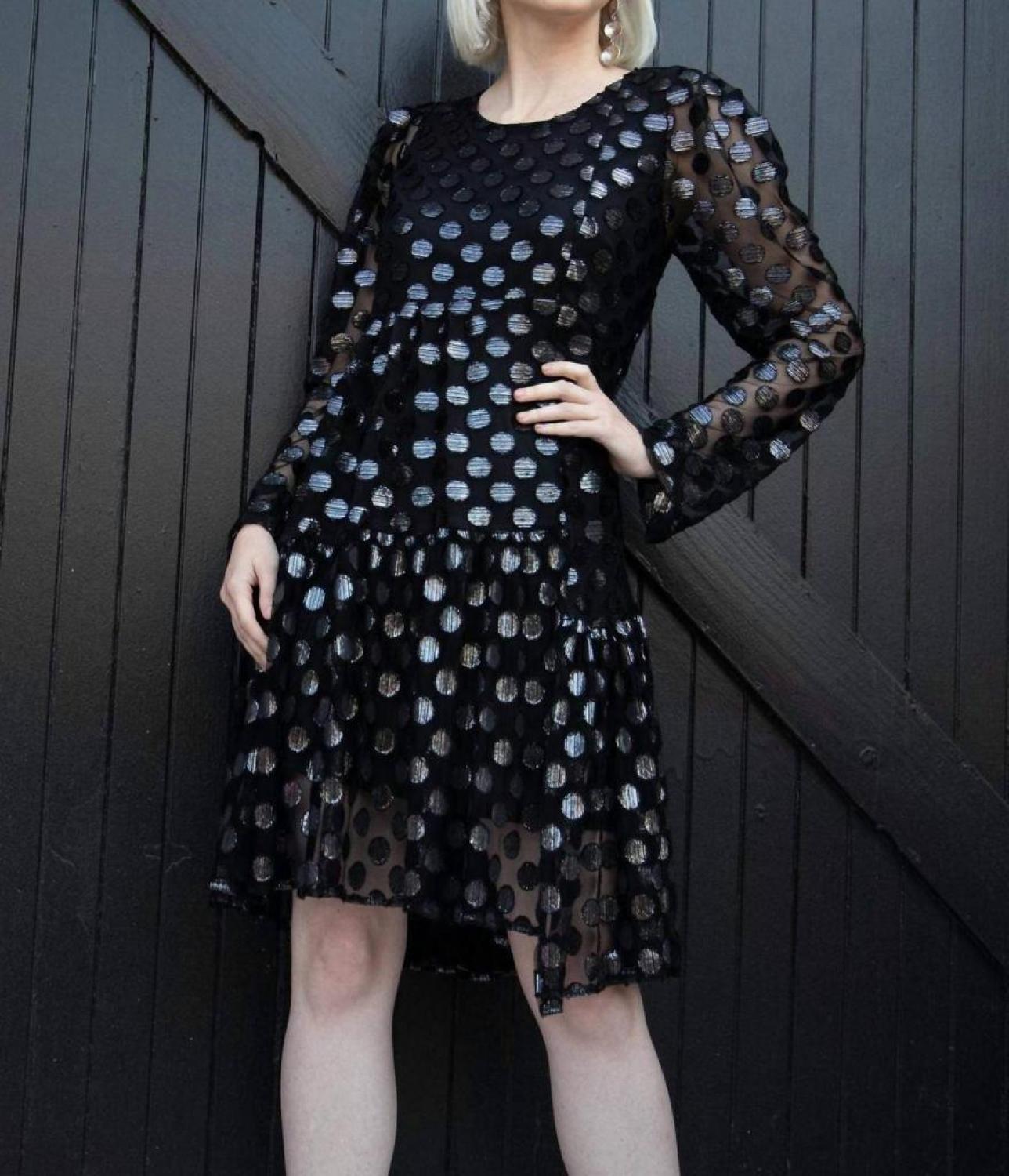 Mia Dress In Disco Dot