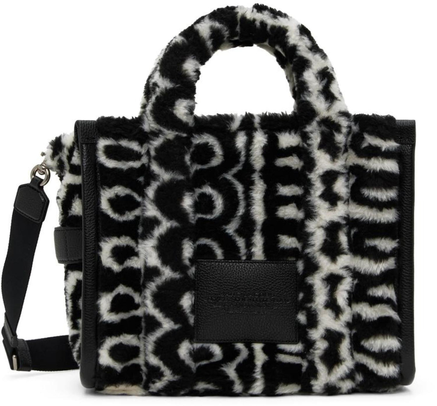 Black & White 'The Monogram Teddy Medium' Tote