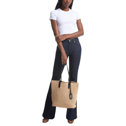 Eliza Medium North South Woven Tote