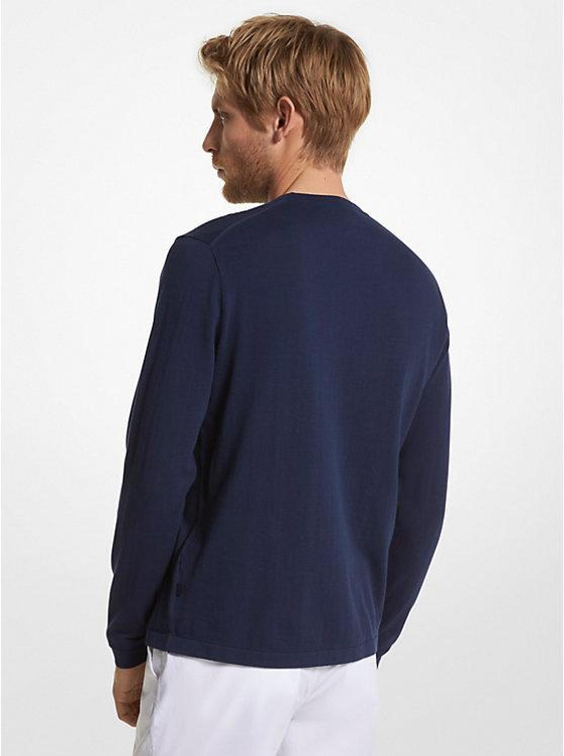 Cotton Jersey Crewneck Sweater