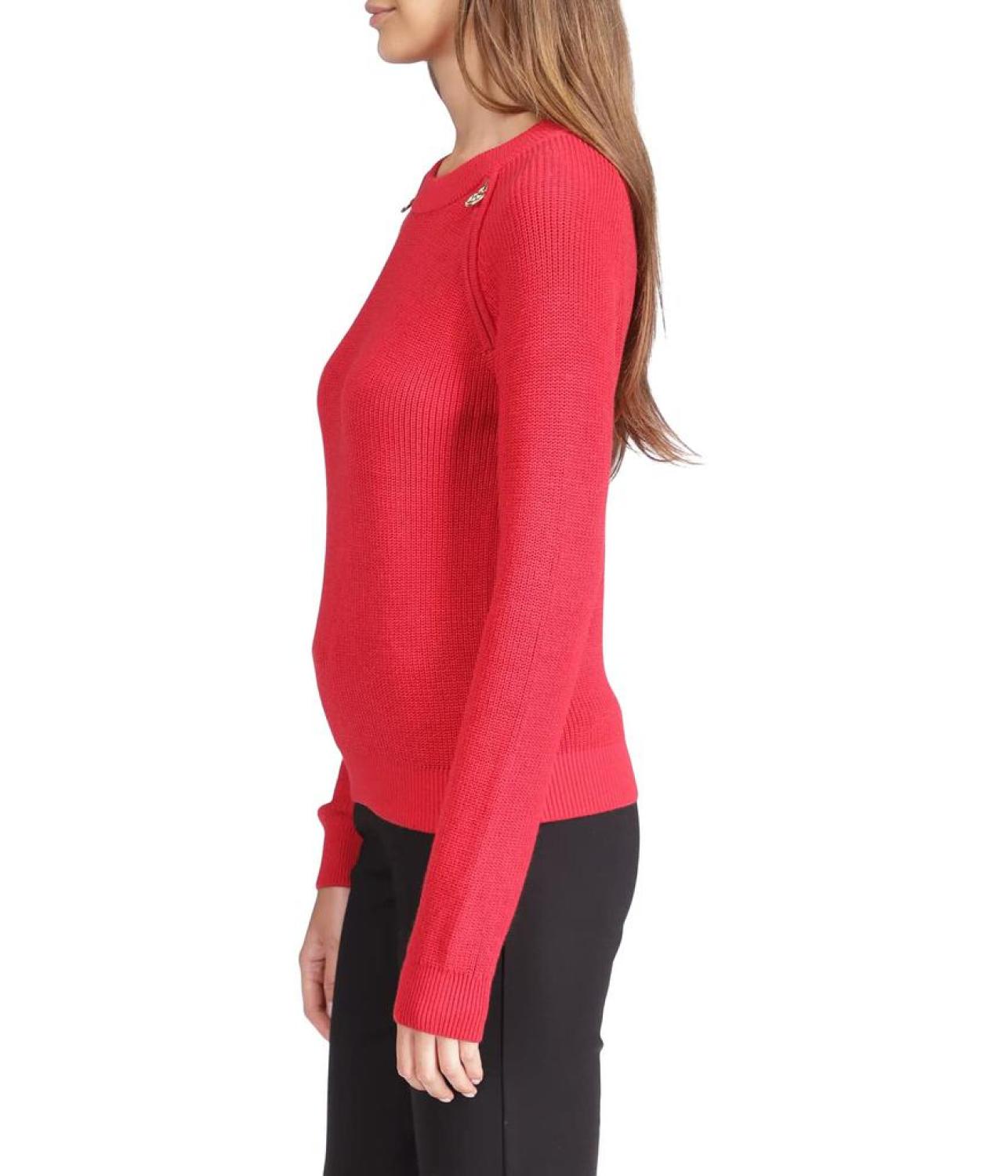 Crop Shaker Zip Sweater