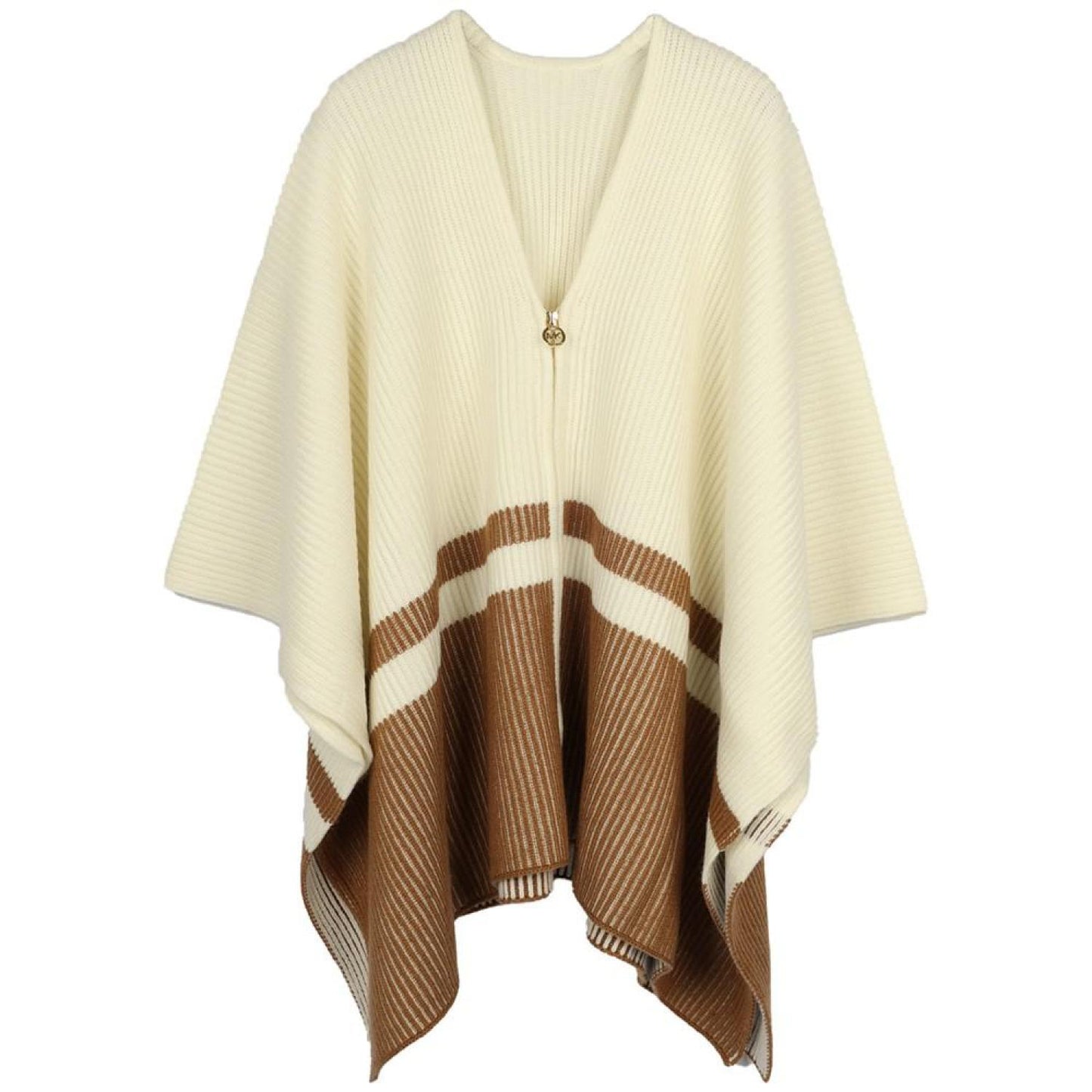 Women's Plaited Fisherman Rib Poncho