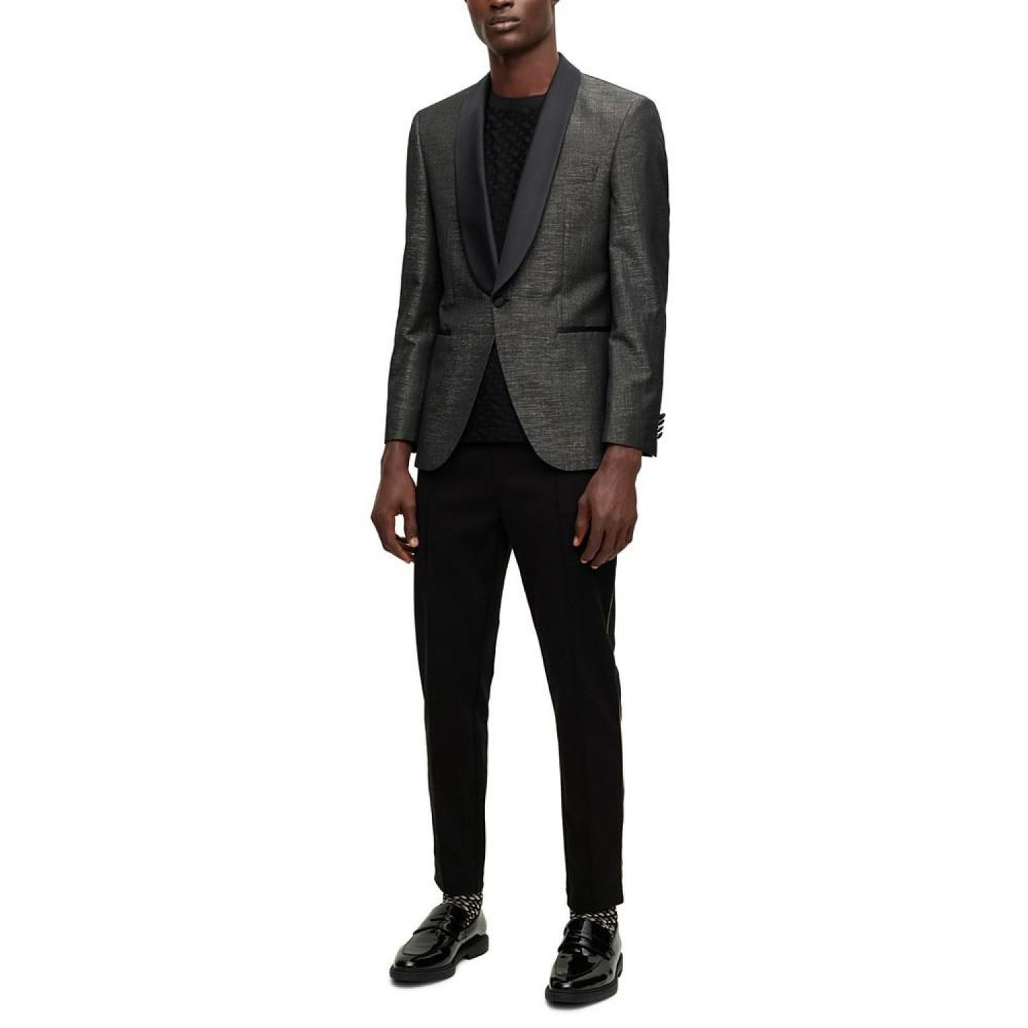 Men's Twill Regular-Fit Tuxedo Jacket