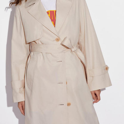 Coach Outlet Light Trench With Side Slit