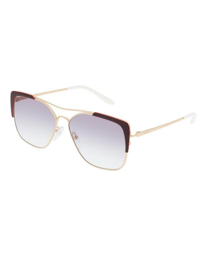 Rectangle-Frame Metal Sunglasses