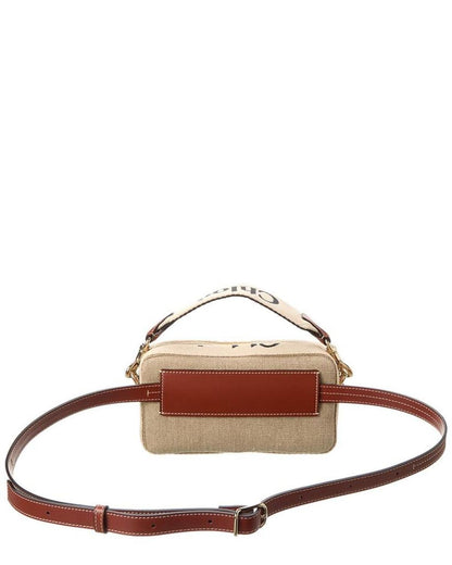 Chloé Woody Canvas & Leather Belt Bag