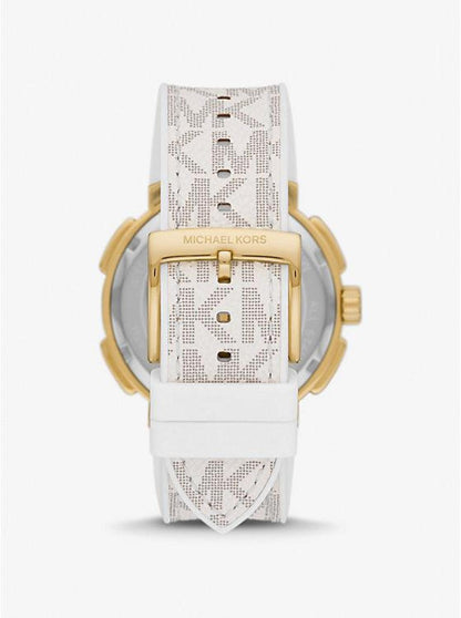 Oversized Sydney Pavé Gold-Tone and Logo Watch