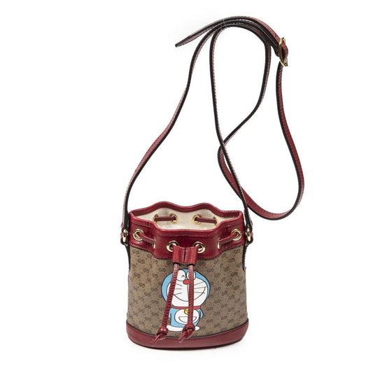 Ltd. Ed. "Gucci x Doraemon" Mini Bucket Crossbody