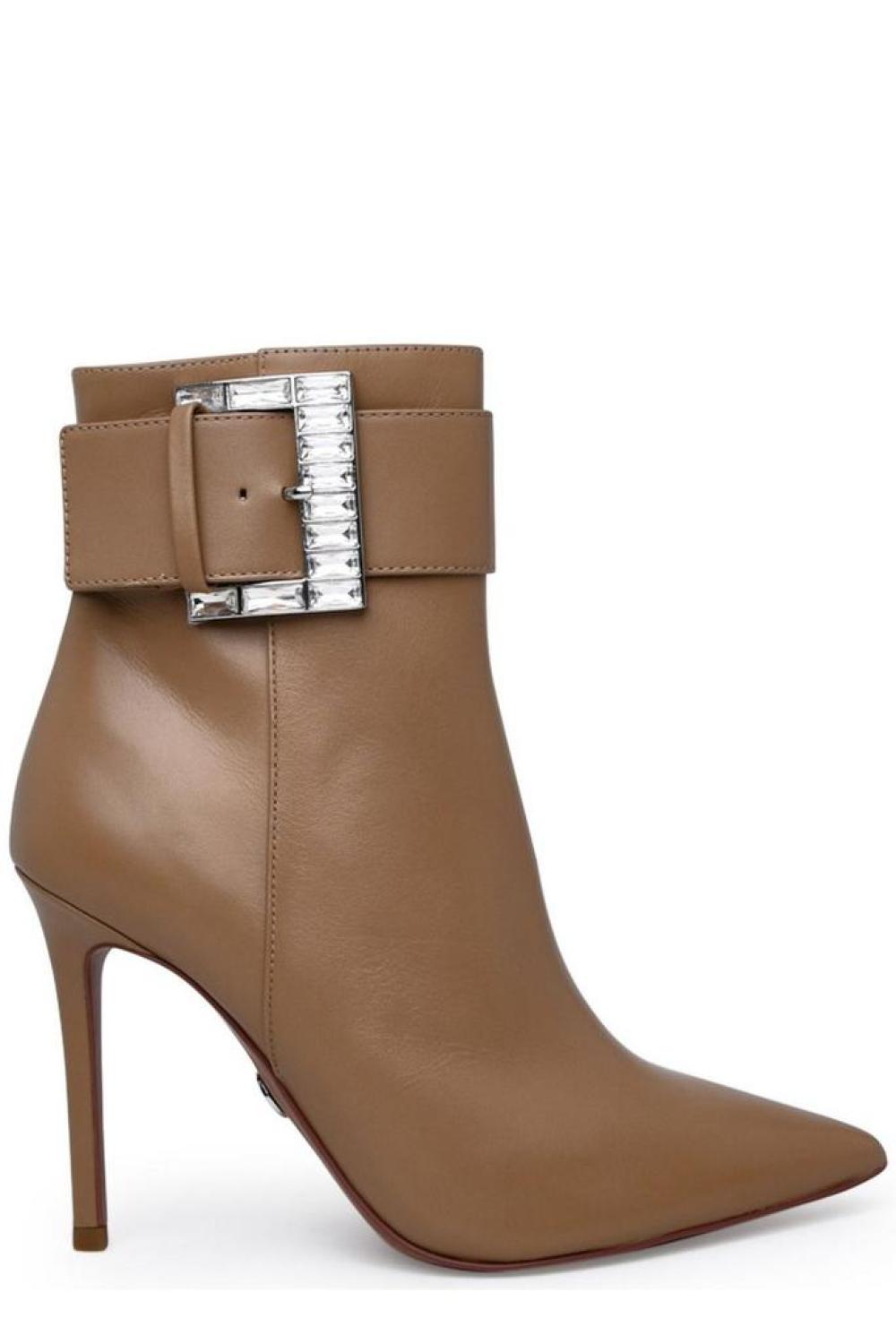 Michael Michael Kors Giselle Embellished Buckle Ankle Boots