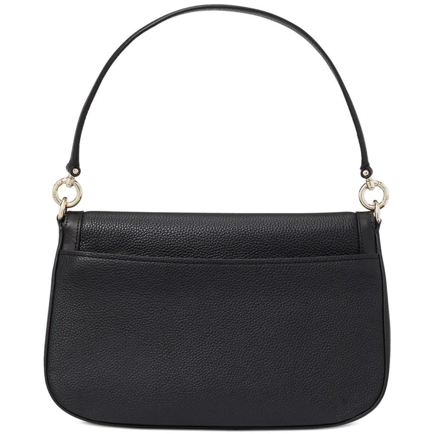 Hudson Pebbled Leather Flap Small Shoulder Bag