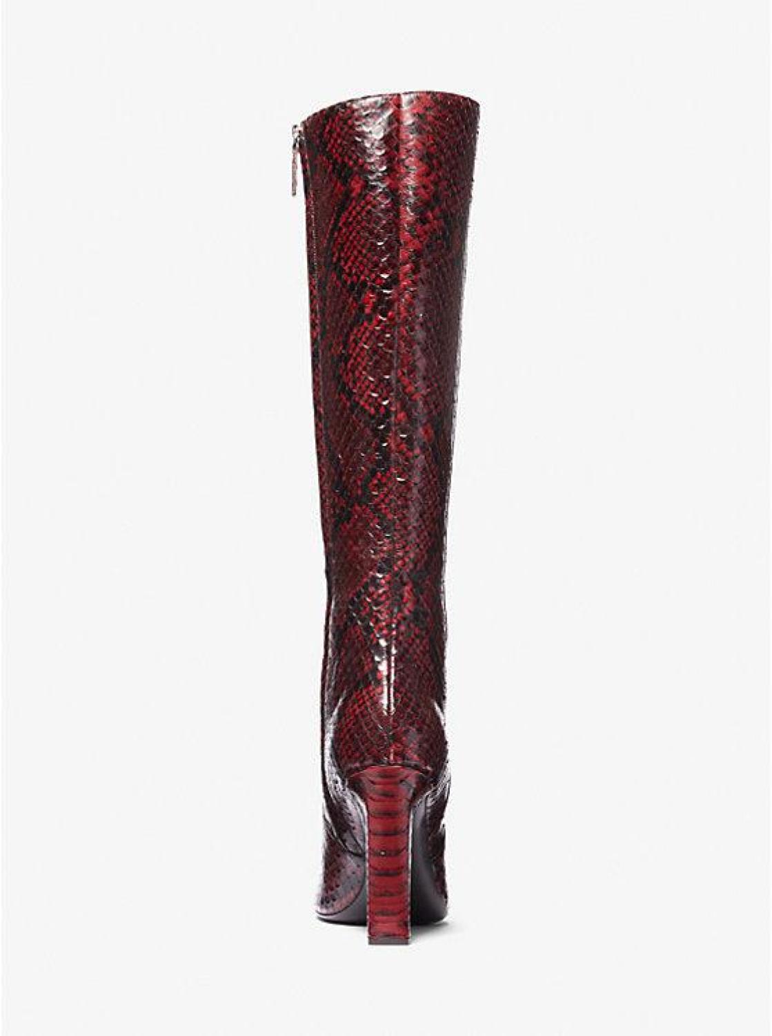 Carly Python Embossed Leather Boot