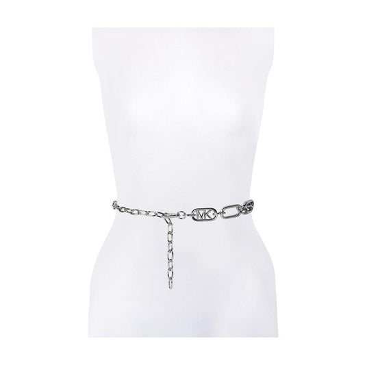 Women's Metal Logo Chain Belt