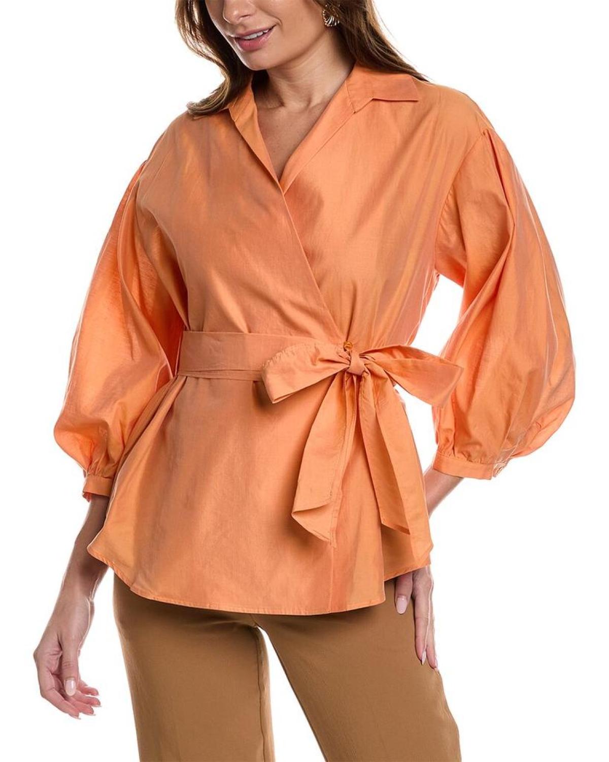 Weekend Max Mara Silver Silk-Blend Shirt