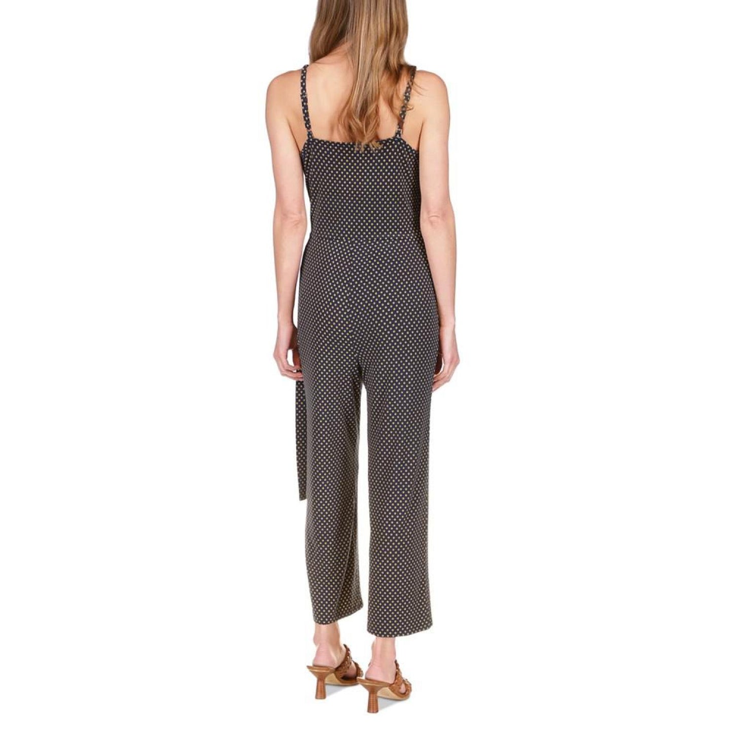 Women's Printed Side-Tie Sleeveless Jumpsuit Regular & Petite